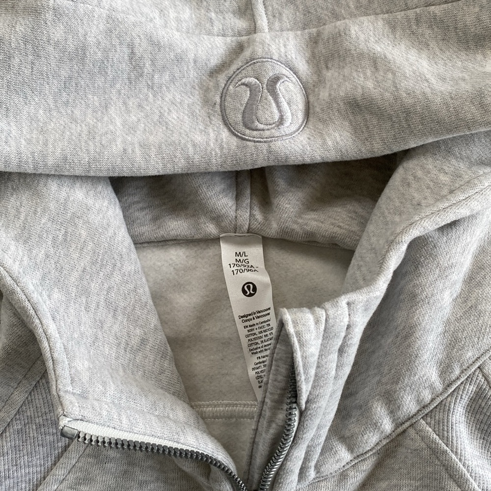 ❤️ Lululemon Scuba Oversized Full Zip in HCUG M/L NWT - Picture 4 of 9